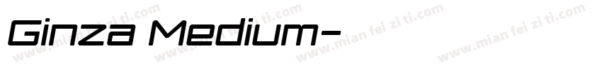 Ginza Medium字体转换